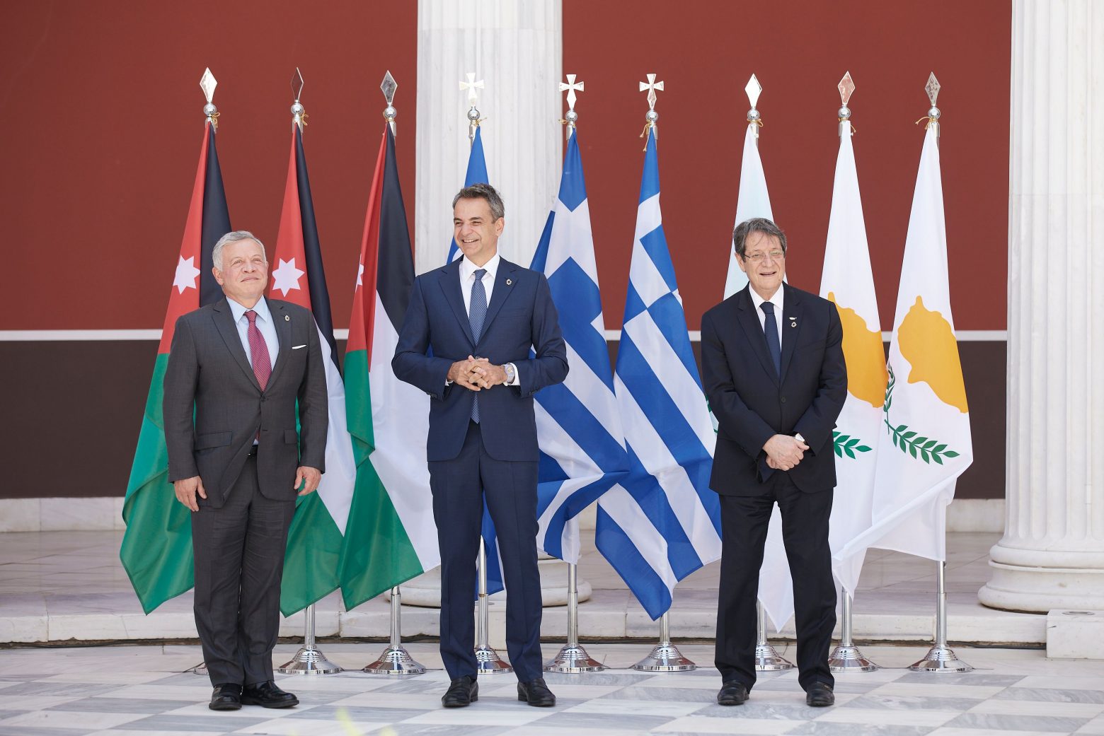 Κοινή δήλωση Ελλάδας - Ιορδανίας - Κύπρου: Στήριξη σε δίκαιη λύση του Κυπριακού