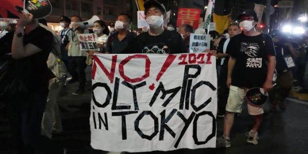 Ολυμπιακοί Αγώνες: Διαδήλωση ενάντια στη διεξαγωγή τους έξω από την τελετή έναρξης