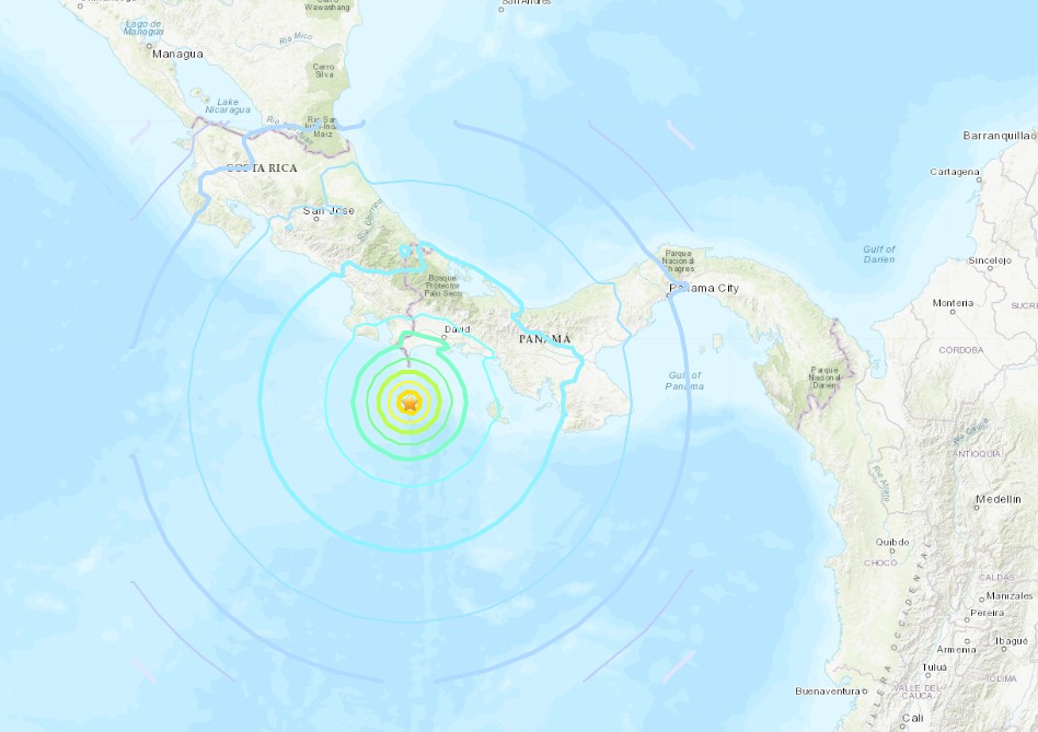 Συγκλονιστικός σεισμός 7 Ρίχτερ χτύπησε στα σύνορα Παναμά – Κόστα Ρίκα
