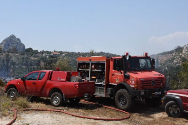 Υπό μερικό έλεγχο η φωτιά στην περιοχή Χιόνα Αχαΐας