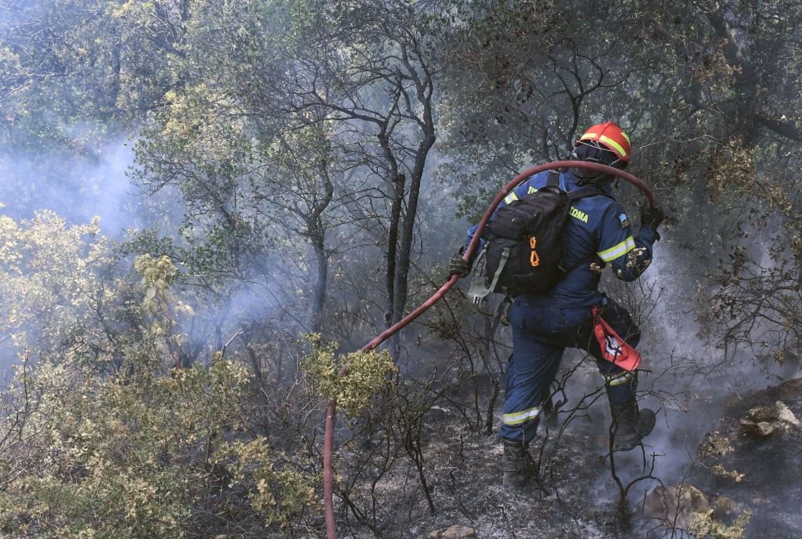 Μάχη με τις φλόγες στο Καλέντζι Κορινθίας - Μεγάλη κινητοποίηση της Πυροσβεστικής