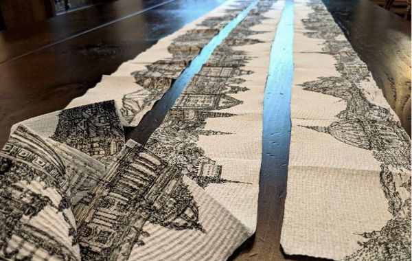 «The Escape Roll»: Eυρωπαϊκά τοπία ζωγραφισμένα σε… χαρτί υγείας