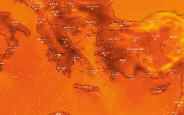Καύσωνας: Νέο έκτακτο δελτίο καιρού από την ΕΜΥ – Θερμοκρασίες έως 44 βαθμούς