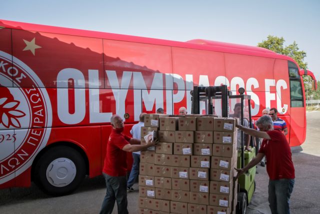 Ολυμπιακός – Αποστολή αλληλεγγύης στους πυροπαθείς της Ηλείας