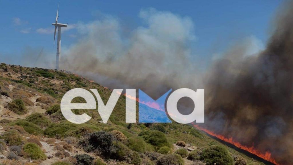Φωτιά στην Εύβοια – Συναγερμός στα Μεσοχώρια – Εκκενώνονται χωριά