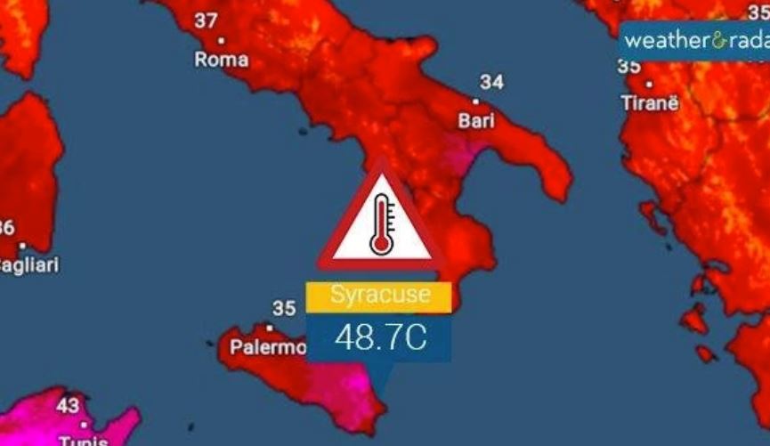 Ρεκόρ ζέστης στην Ιταλία – Δεν θα έρθει στην Ελλάδα λέει ο Αρναούτογλου