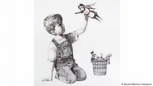 Banksy – Από το προσφυγικό στην κλιματική αλλαγή – Τα συγκλονιστικά έργα του που κοσμούν βρετανικές πόλεις