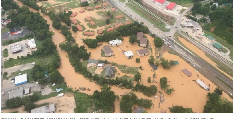 ΗΠΑ – Τουλάχιστον 16 νεκροί στο Τενεσί από τις πλημμύρες