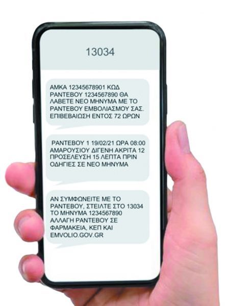 Κοροναϊός – Τα SMS αυξάνουν τα ραντεβού για τους εμβολιασμούς