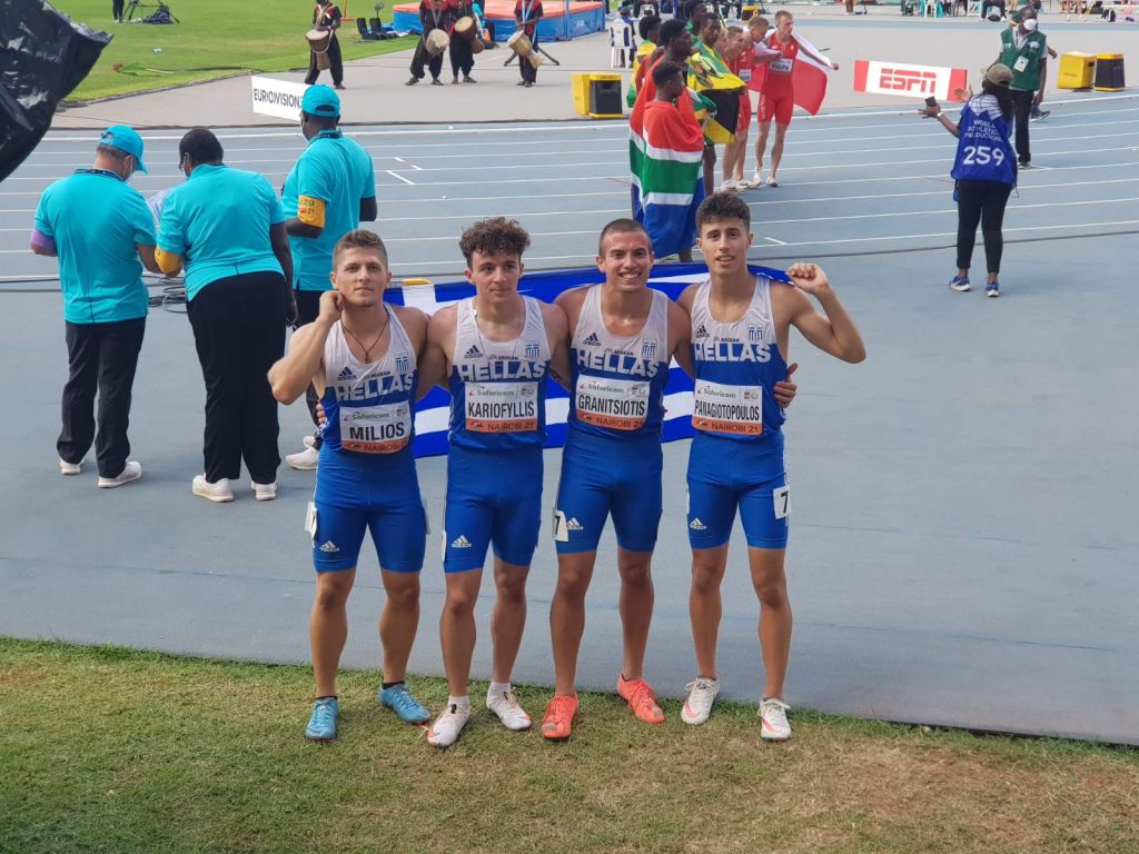 Παγκόσμιο Κ20: Έκτη θέση και πανελλήνιο ρεκόρ για την φοβερή τετράδα της 4Χ100 μ.