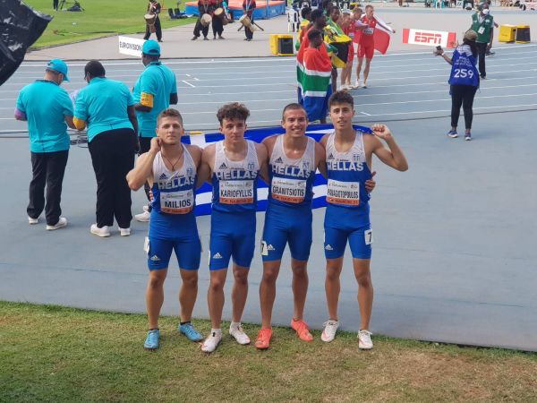 Παγκόσμιο Κ20: Έκτη θέση και πανελλήνιο ρεκόρ για την φοβερή τετράδα της 4Χ100 μ.