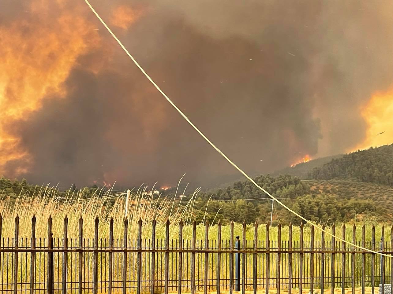 Φωτιά στην Εύβοια - Το in.gr στο Πευκί - Συγκλονιστικές εικόνες με τον καπνό να σκεπάζει τον οικισμό