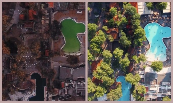 Φωτιά στην Εύβοια – Συγκλονιστικά πλάνα από drone πριν και μετά τη φωτιά στην Αγία Άννα