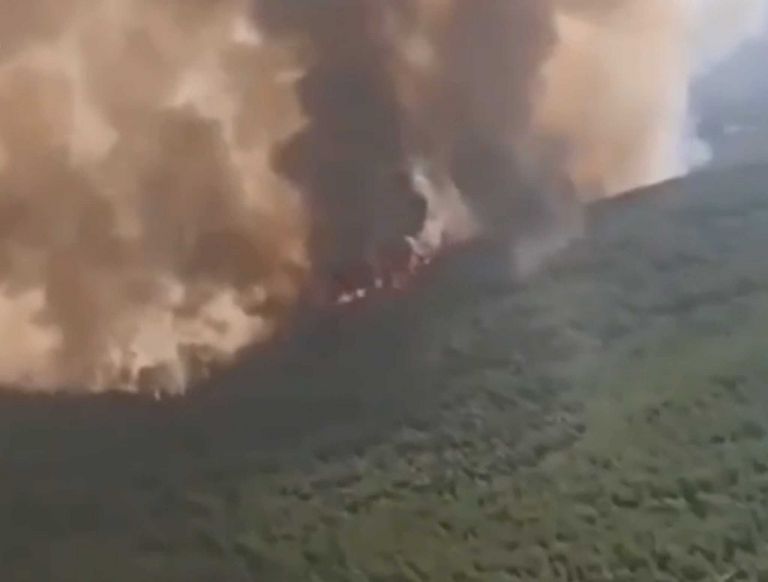 Φωτιά στην Εύβοια – Συγκλονιστικό βίντεο από πιλοτήριο Canadair