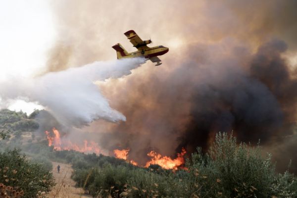 Φωτιά στην Ηλεία – Εντοπίστηκε ύποπτος για εμπρησμό
