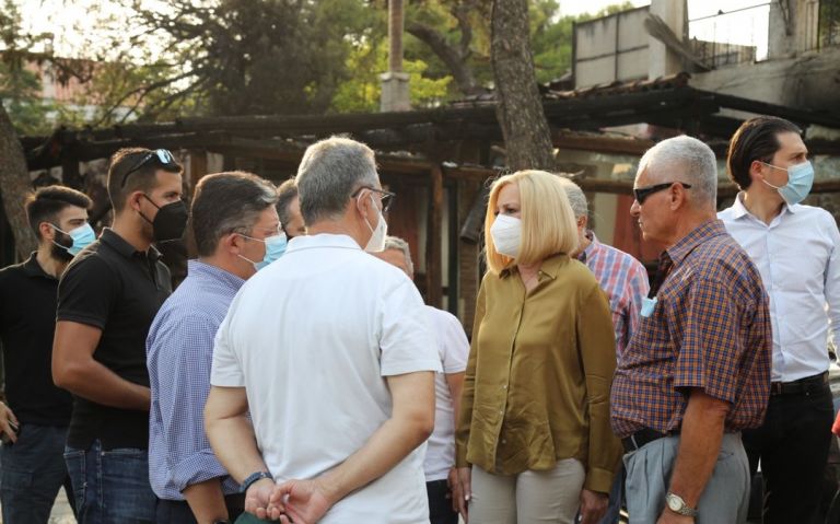 Γεννηματά – Ζήτησε ενημέρωση από τον αρχηγό της Πυροσβεστικής – Κλιμάκιο του ΚΙΝΑΛ στην Εύβοια