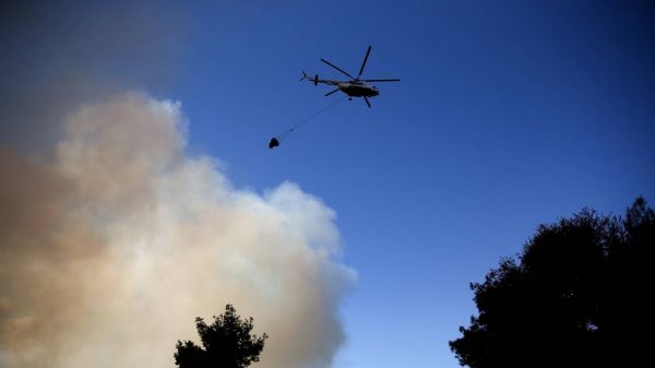 Φωτιά στο Μαρτίνο Φθιώτιδας – Μάχη για να μην επεκταθεί προς την Εθνική