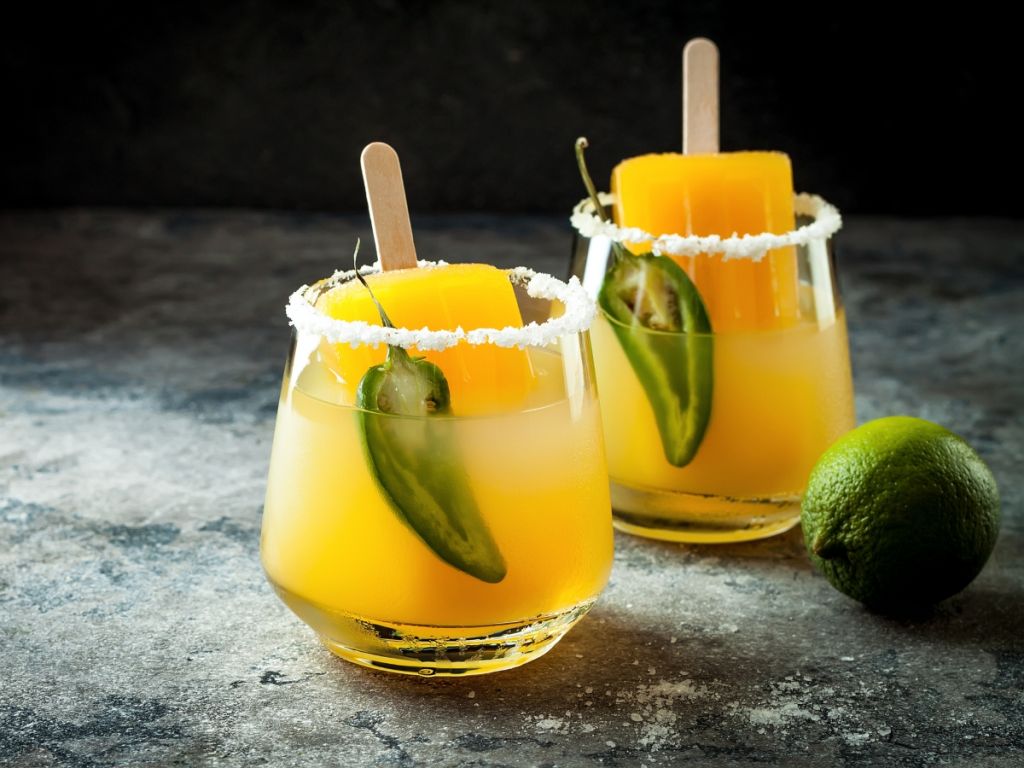 Εύκολη και δροσερή γρανίτα μαργαρίτα με πορτοκάλι