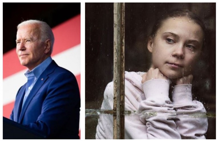 H Γκρέτα Τούνμπεργκ ορθώνει το ανάστημά της στον Τζο Μπάιντεν