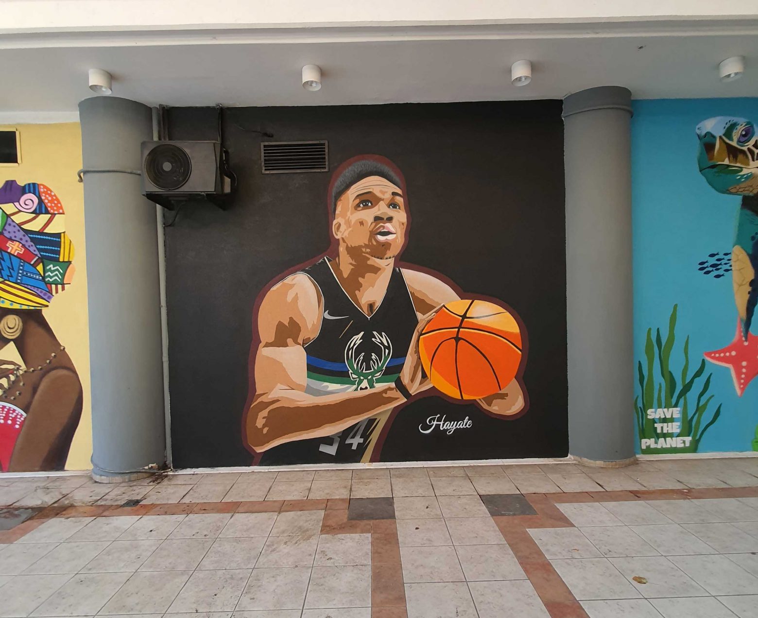 Γιάννης Αντετοκούνμπο - Έγινε mural στην Θεσσαλονίκη