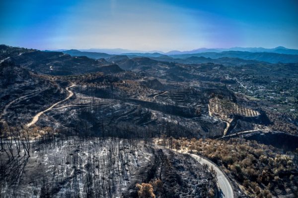 Ηλεία – Μεγάλη η καταστροφή από τις πυρκαγιές – Δείτε εικόνες από drone