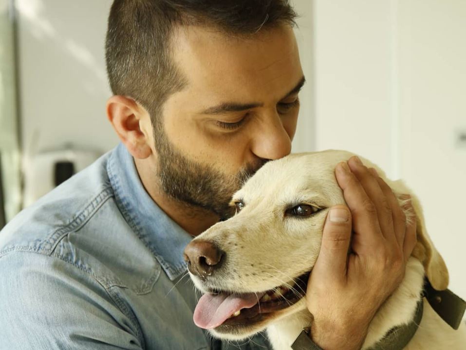 O Salvador Κουτσόπουλος με τη βοήθεια του μπαμπά του, Λεωνίδα, φροντίζουν τα πυρόπληκτα ζώα