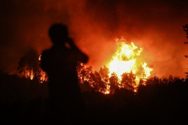 Υπό μερικό έλεγχο η πυρκαγιά στο Δρυάλι Λακωνίας