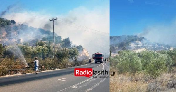 Φωτιά στην Ιεράπετρα – Μεγάλη κινητοποίηση της πυροσβεστικής