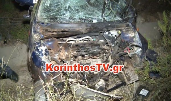 Σοβαρό τροχαίο στην εθνική Κορίνθου – Πατρών – Βγήκε σώος από τα συντρίμμια ο οδηγός