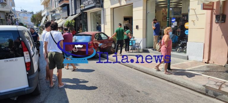 Αμαλιάδα – Αυτοκίνητο «μπούκαρε» σε μαγαζί