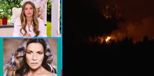 Λίτσα Γιαγκούση – Η φωτιά στα Βίλια είναι 300 μέτρα από το σπίτι μου