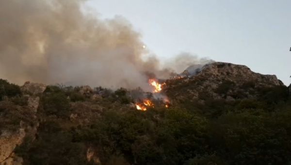 Εκκένωση οικισμών στην Καστάνια Λακωνίας – Φωτιά καίει δασική έκταση