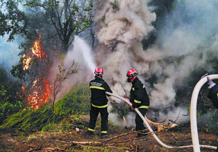 Συναγερμός στην πυροσβεστική – Φωτιά στον Μαραθώνα – Ισχυρές δυνάμεις της Πυροσβεστικής