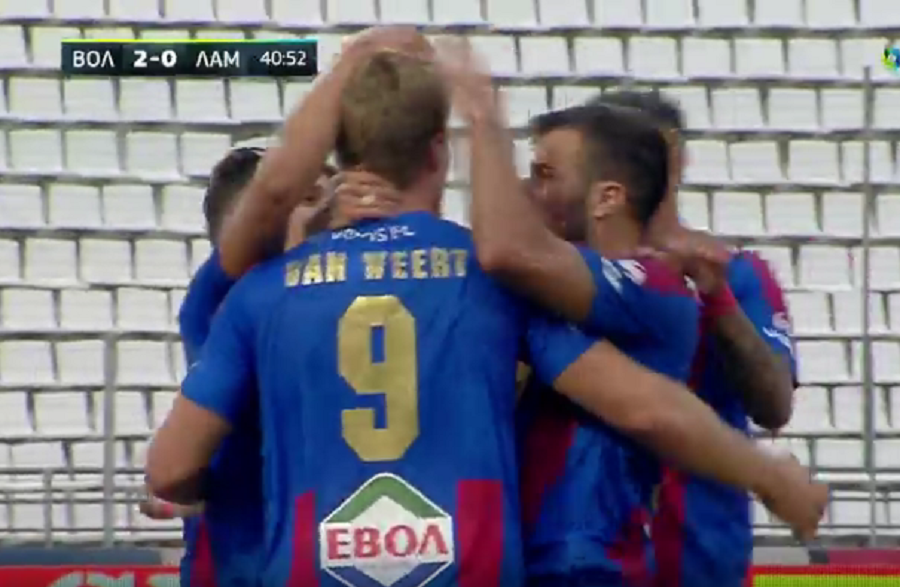 Ωραία ενέργεια του Φαν Βέερτ για το 2-0 του Βόλου