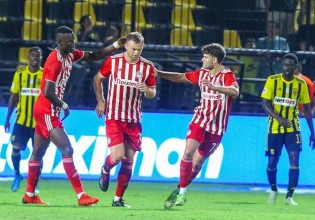 Με κεφαλιά του Αβραάμ Παπαδόπουλου ισοφάρισε ο Ολυμπιακός