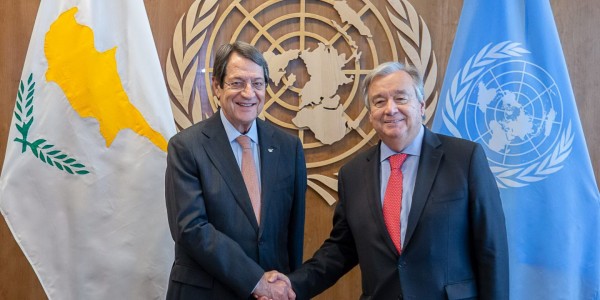 Proposals for resumption of substantial Cyprus talks top agenda of Guterres-Anastasiades talks