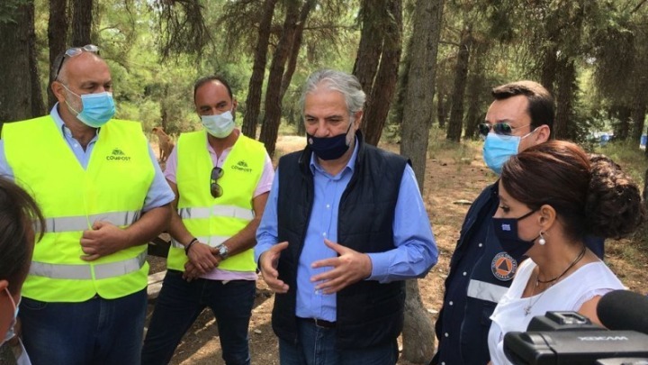 Θεσσαλονίκη - Στο δάσος του Σέιχ Σου ο Χρήστος Στυλιανίδης - Ενημερώθηκε για τα έργα καθαρισμού