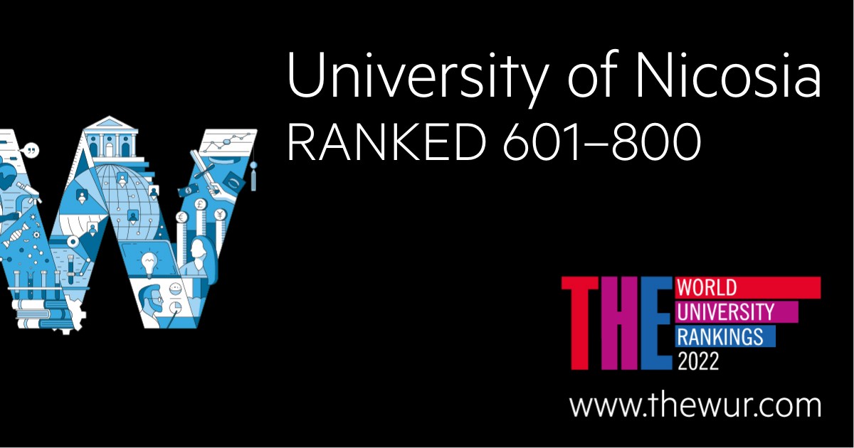 Το Πανεπιστήμιο Λευκωσίας στα 601-800 καλύτερα Πανεπιστήμια του κόσμου