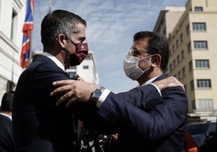 Στην Αθήνα ο δήμαρχος Κωνσταντινούπολης Εκρέμ Ιμάμογλου – Θερμή υποδοχή από Μπακογιάννη