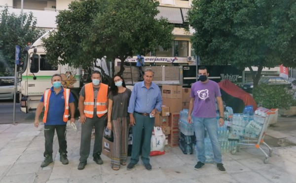 Συνεχείς αποστολές βοήθειας στους πληγέντες από τον δήμο Νέας Σμύρνης
