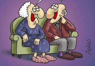 Αρκάς – Απολαυστικός διάλογος ηλικιωμένων στο νέο σκίτσο του