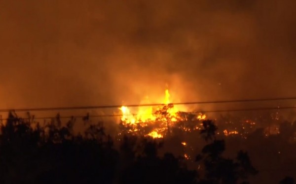 Νέα Μάκρη – Τέσσερις πυρκαγιές εκδηλώθηκαν ταυτόχρονα το βράδυ της Δευτέρας