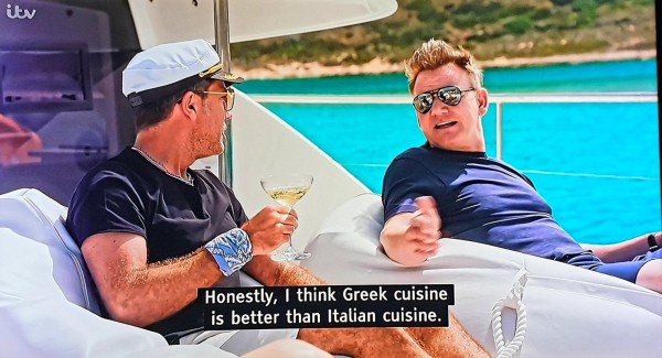 Ο Γκόρντον Ράμσεϊ «τσάκισε» με δύο φράσεις την ιταλική κουζίνα και αποθέωσε την ελληνική