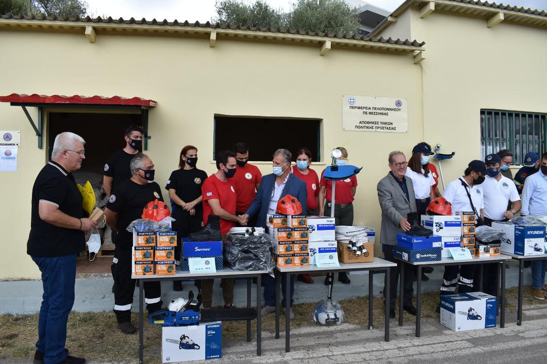 Περιφέρεια Πελοποννήσου - Τις αποθήκες Πολιτικής Προστασίας στη Μεσσηνία παρουσίασε ο Π. Νίκας