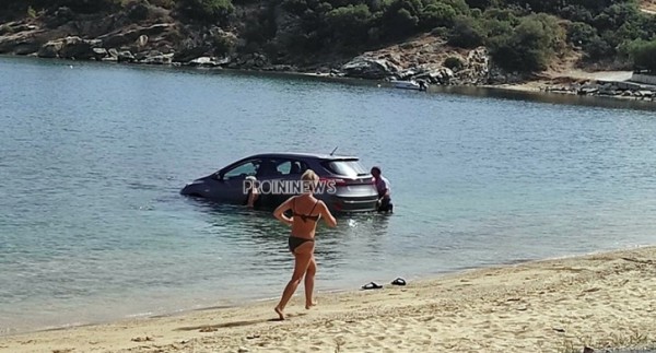 Καβάλα – Αυτοκίνητο κατέληξε στη θάλασσα στη Ρέμβη