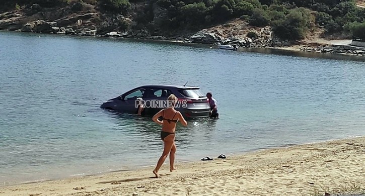 Καβάλα – Αυτοκίνητο κατέληξε στη θάλασσα στη Ρέμβη