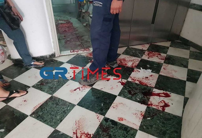Θεσσαλονίκη – Σοκαριστικό ατύχημα στο κέντρο της πόλης – Πλημμύρισε πολυκατοικία με αίματα