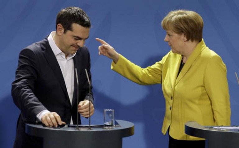 Ο Αλέξης Τσίπρας αποχαιρετά την Άνγκελα Μέρκελ