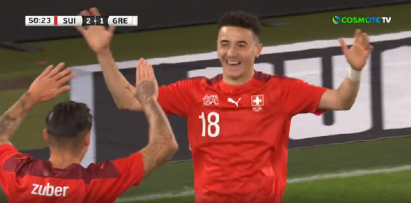 Ασίστ του Ζούμπερ και 2-1 η Ελβετία με τον Βάργκας (vid)