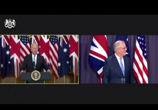«Τριπλή συμμαχία» Μπάιντεν, Τζόνσον και Μόρισον για θέματα «εθνικής ασφάλειας» – Η ομάδα ΑUKUS